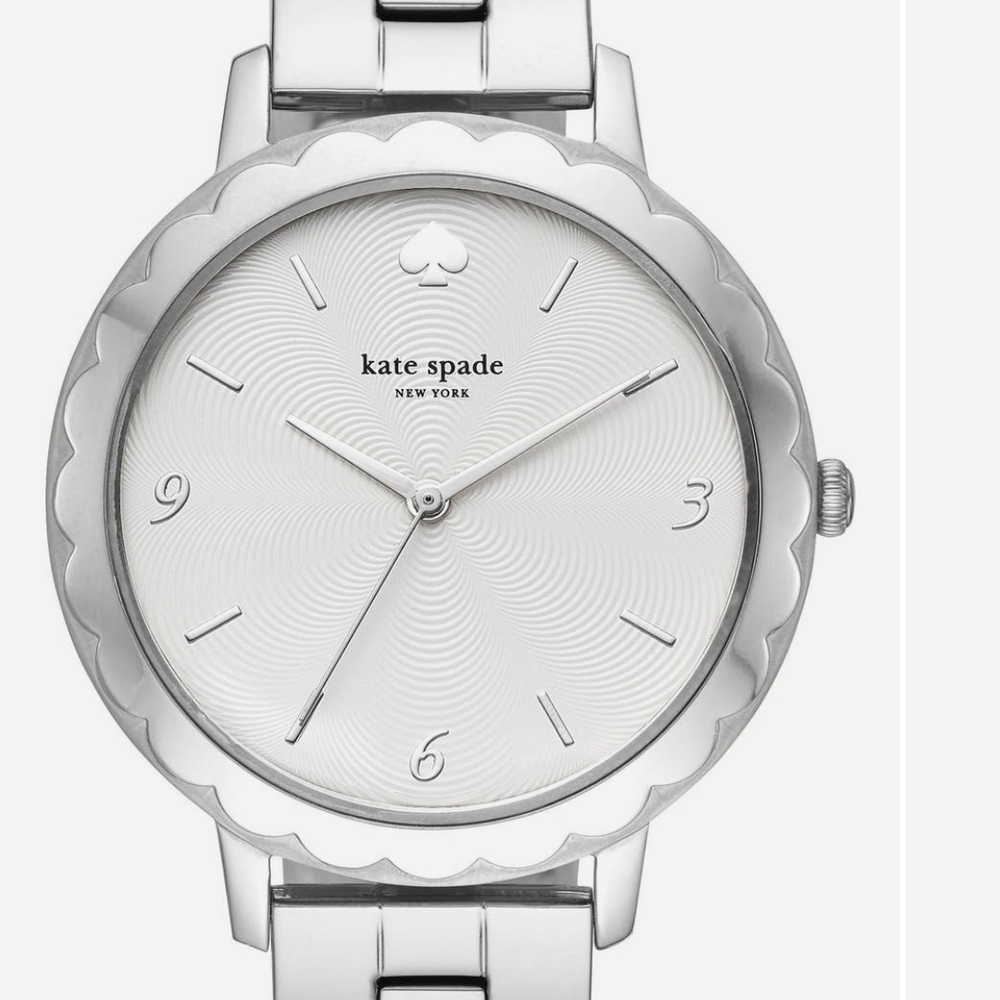 Kate Spade Metallic Silver Timepiece